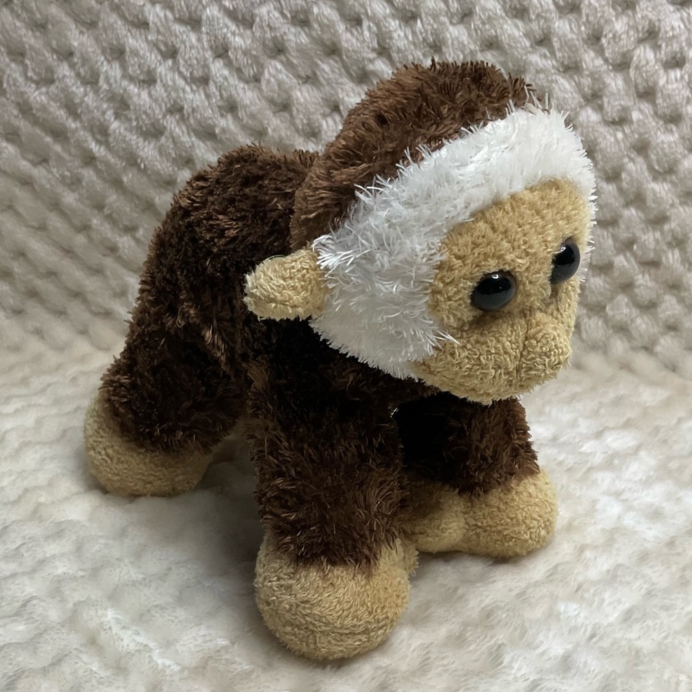 Aurora Brown and Cream Plush Monkey Stuffed Animal Toy